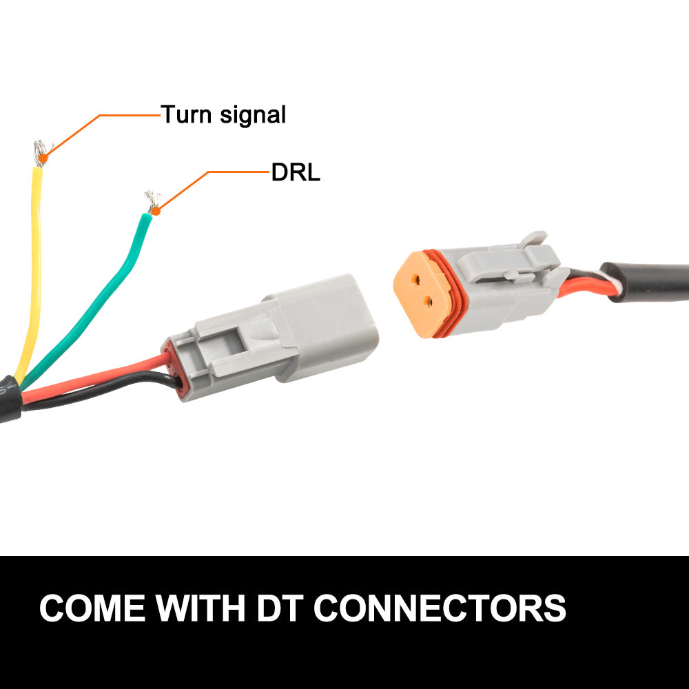 9inch LED Driving Lights Spotlight Spot Beam with Indicator & DRL
