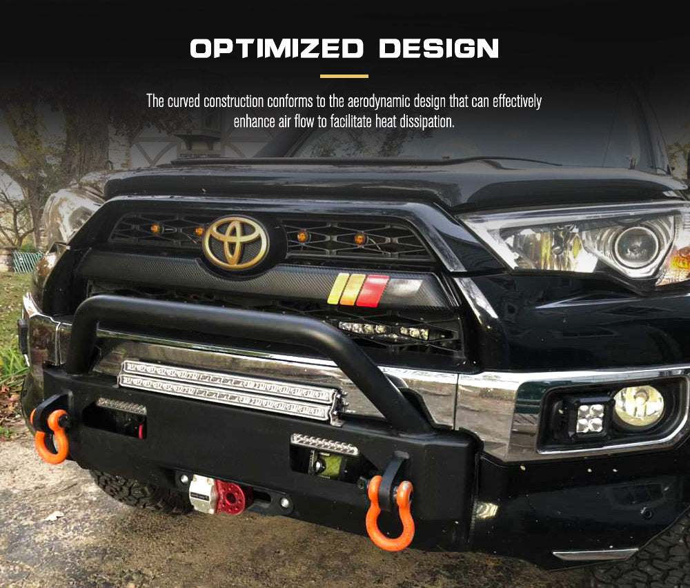 DEFEND INDUST Side Mounting Bracket Kit for LED Light Bar Brushed Stainless 62MM