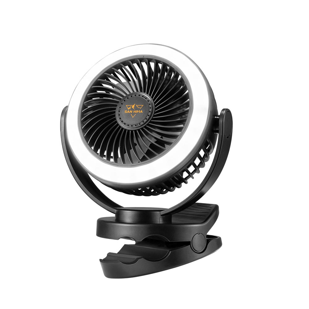 2X 3X 4X San Hima 10000mAh Camping Fan Portable W/ LED Light USB Rechargeable