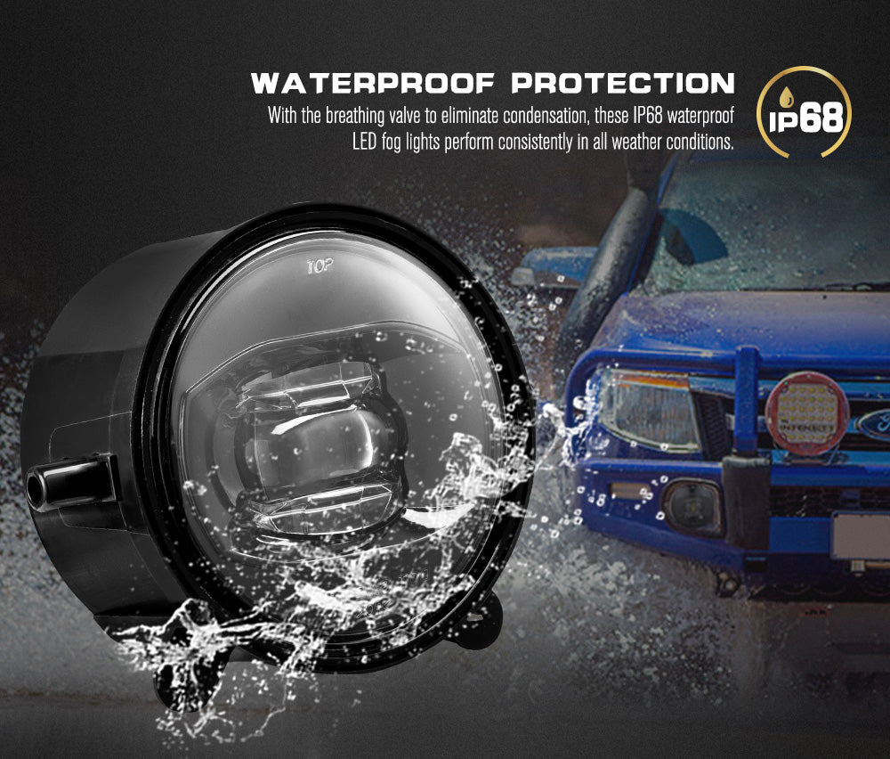 Defend Indust Pair PHILIPS LED Fog lights for ARB Deluxe Bullbar Offroad 4WD 4x4