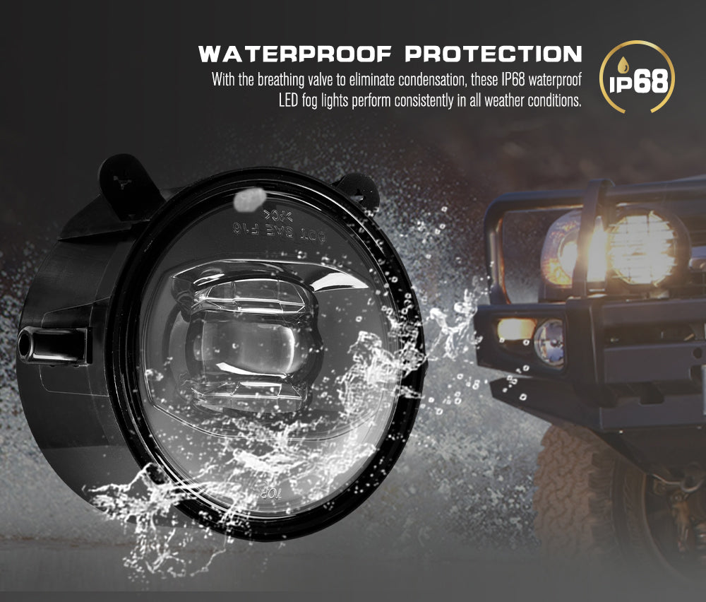 DEFEND INDUST Pair ARB Bullbar Led Fog Lights Driving 4×4 Truck Lamp fits ARB Deluxe Bullbar