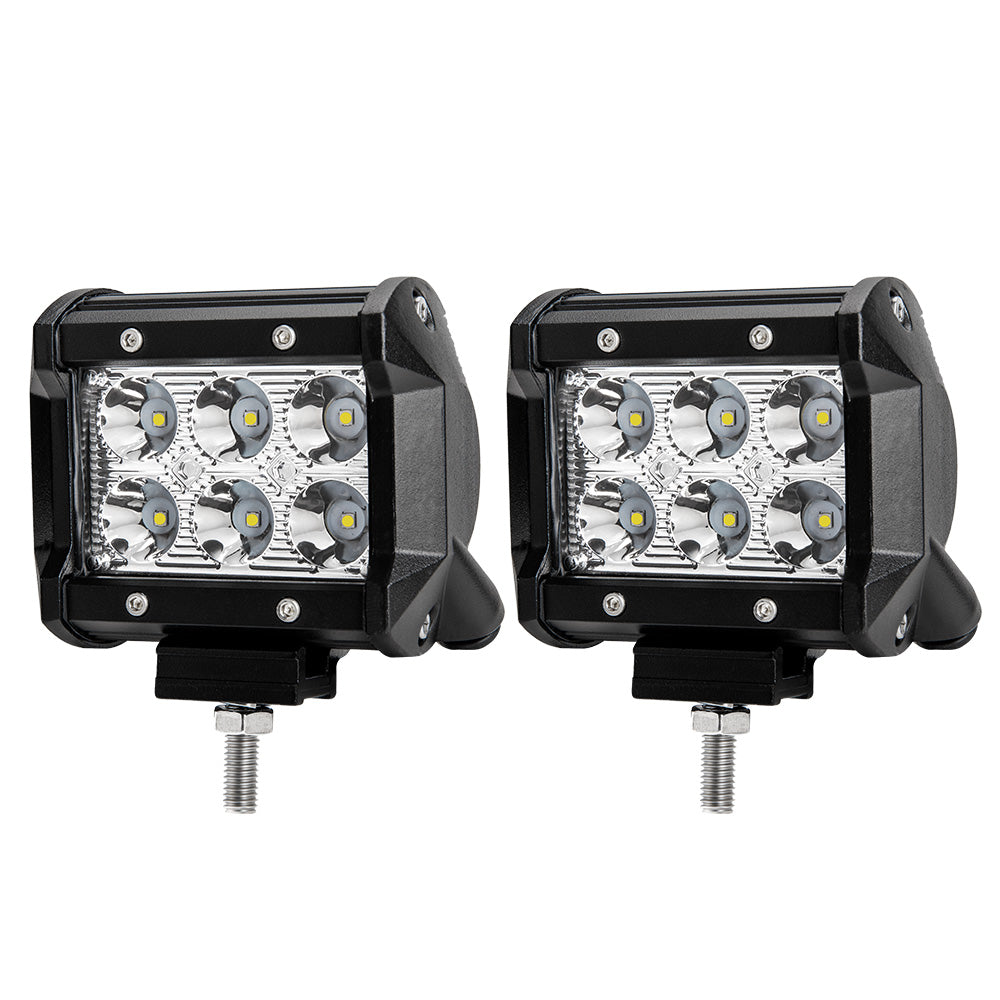 2 x 4inch LED Work Light Reverse Spot Beam Driving Light Offroad 4x4