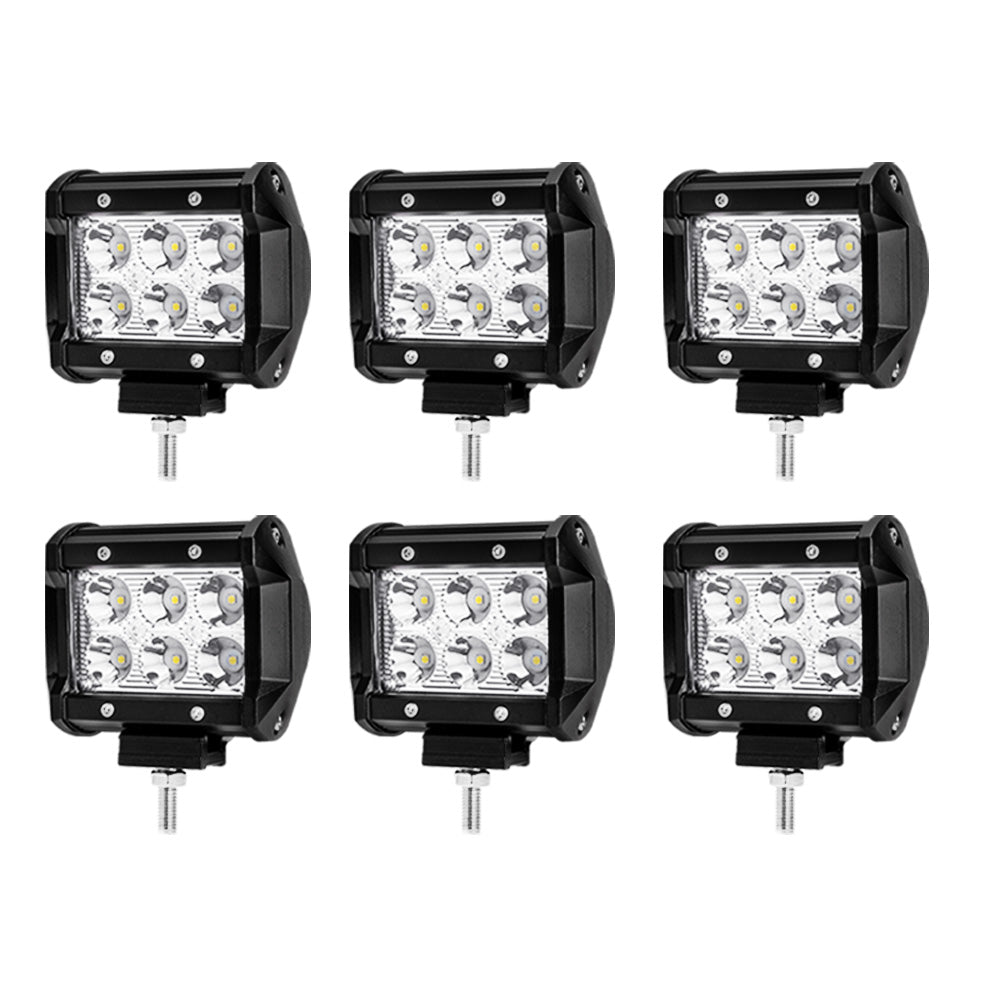 6 x 4inch LED Work Light Reverse Spot Beam Driving Light Offroad 4x4