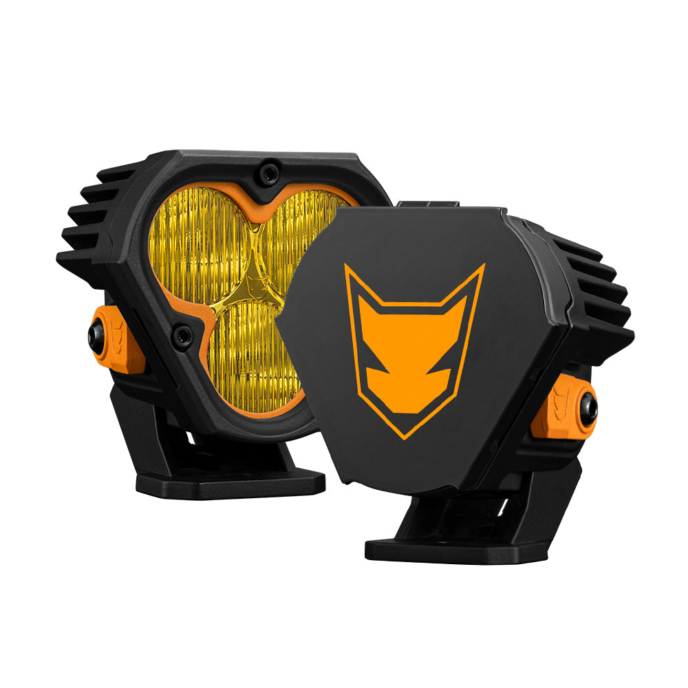 Lightfox Pair 3" Cygnus-3 Osram LED Pod Lights Work Light w/ 3 pin DT Connector