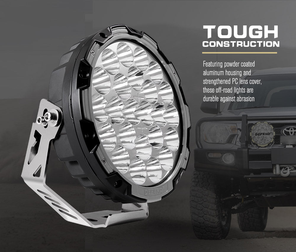 9inch LED Driving Lights Pair LED Round Spotlight Offroad 4x4 ATV Work