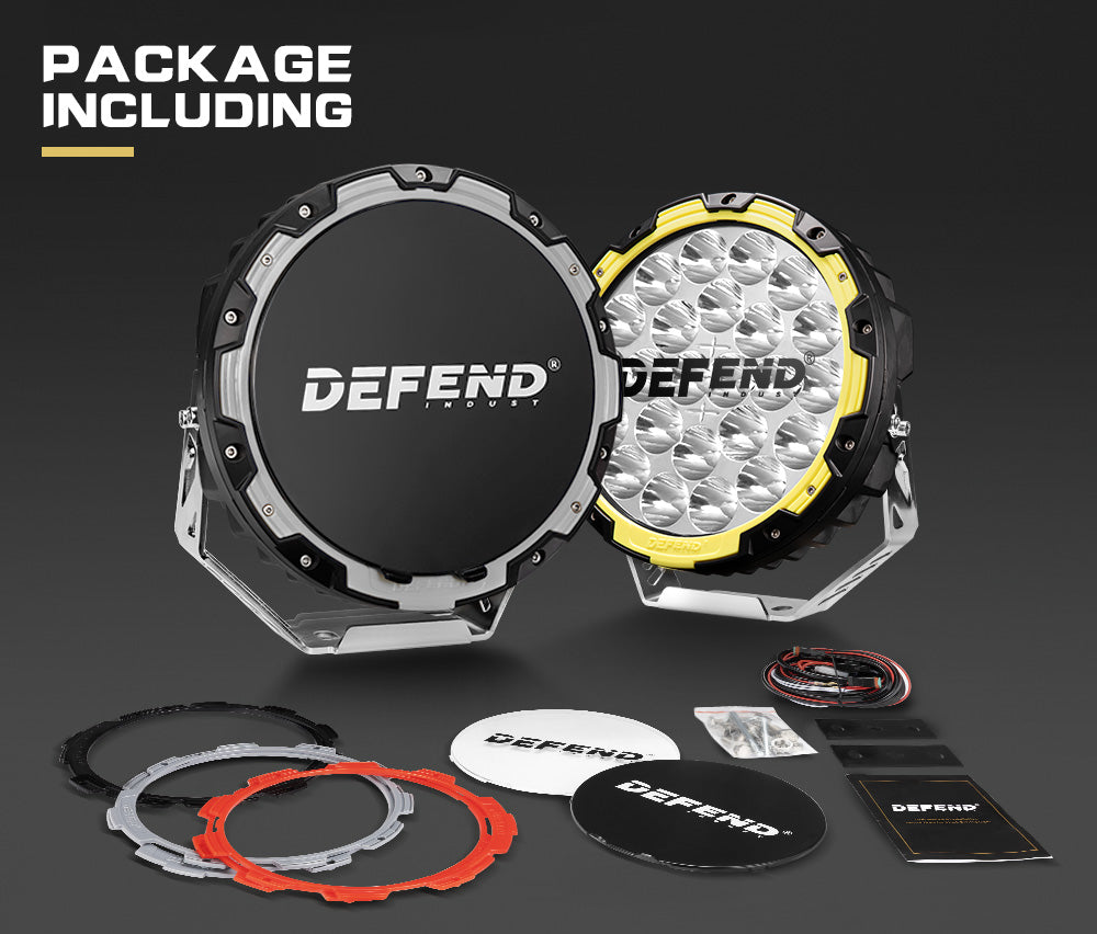 9inch LED Driving Lights Pair LED Round Spotlight Offroad 4x4 ATV Work