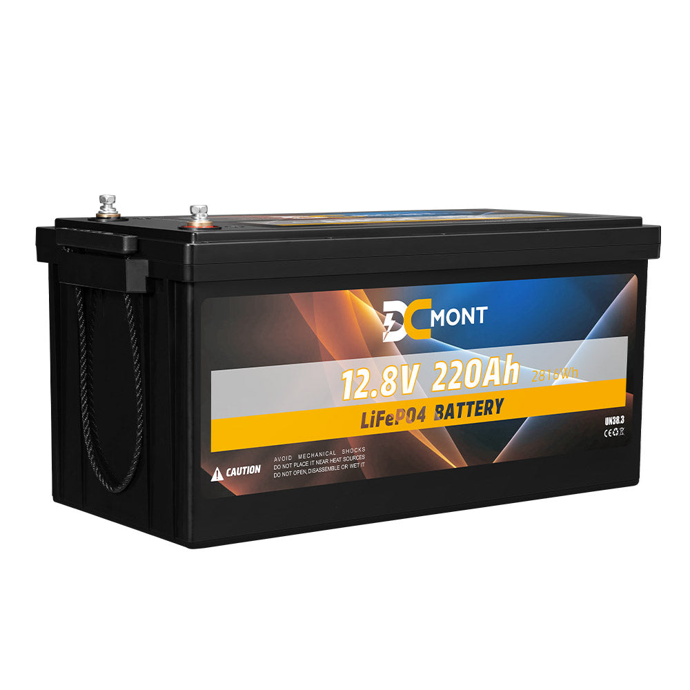 DC MONT 12V 135AH 220AH 300AH Lithium Iron Phosphate Battery LiFePO4 Deep Cycle