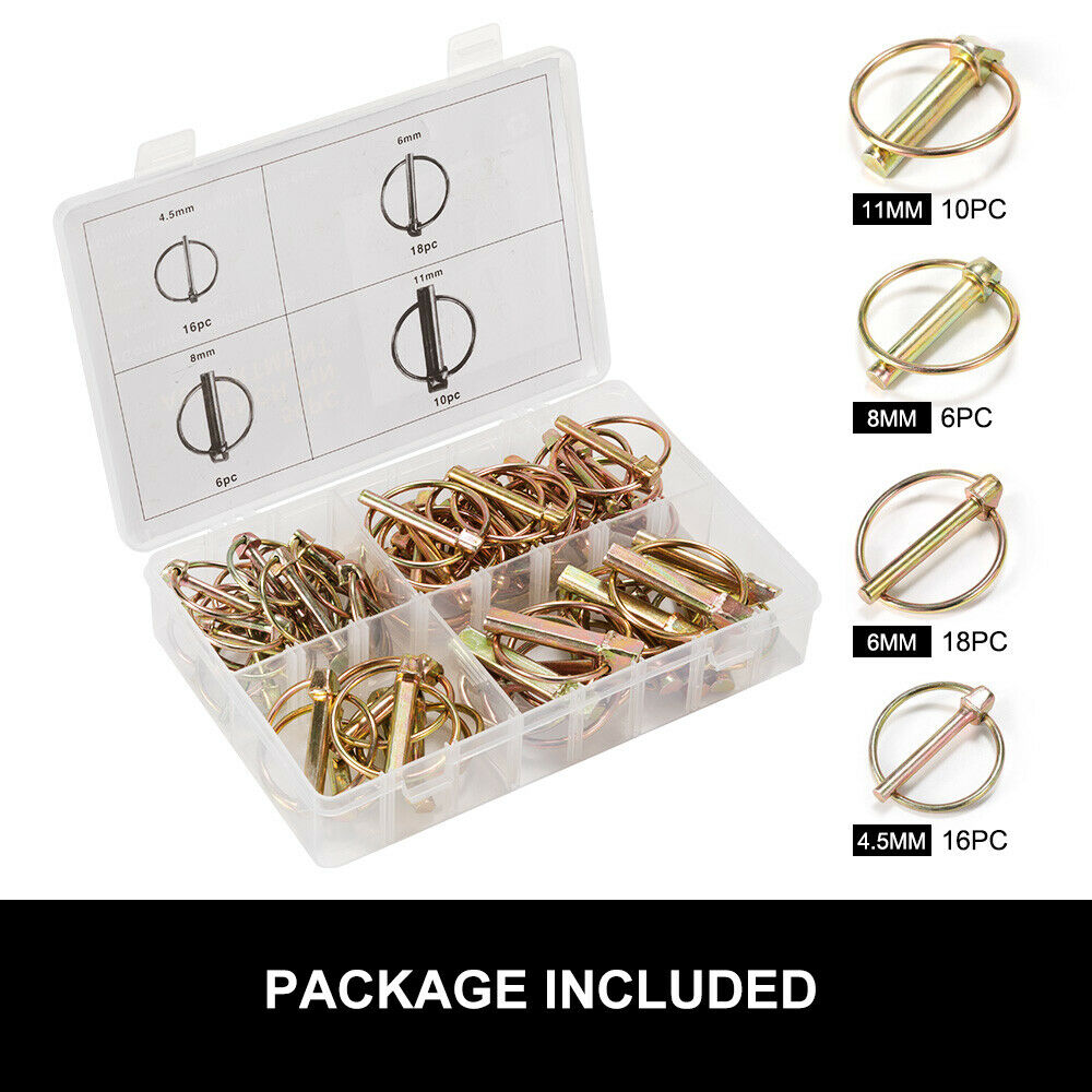 SAN HIMA Lynch Linch Locking Pin Kit 50pc Trailer Farm Auto Parts Machinery