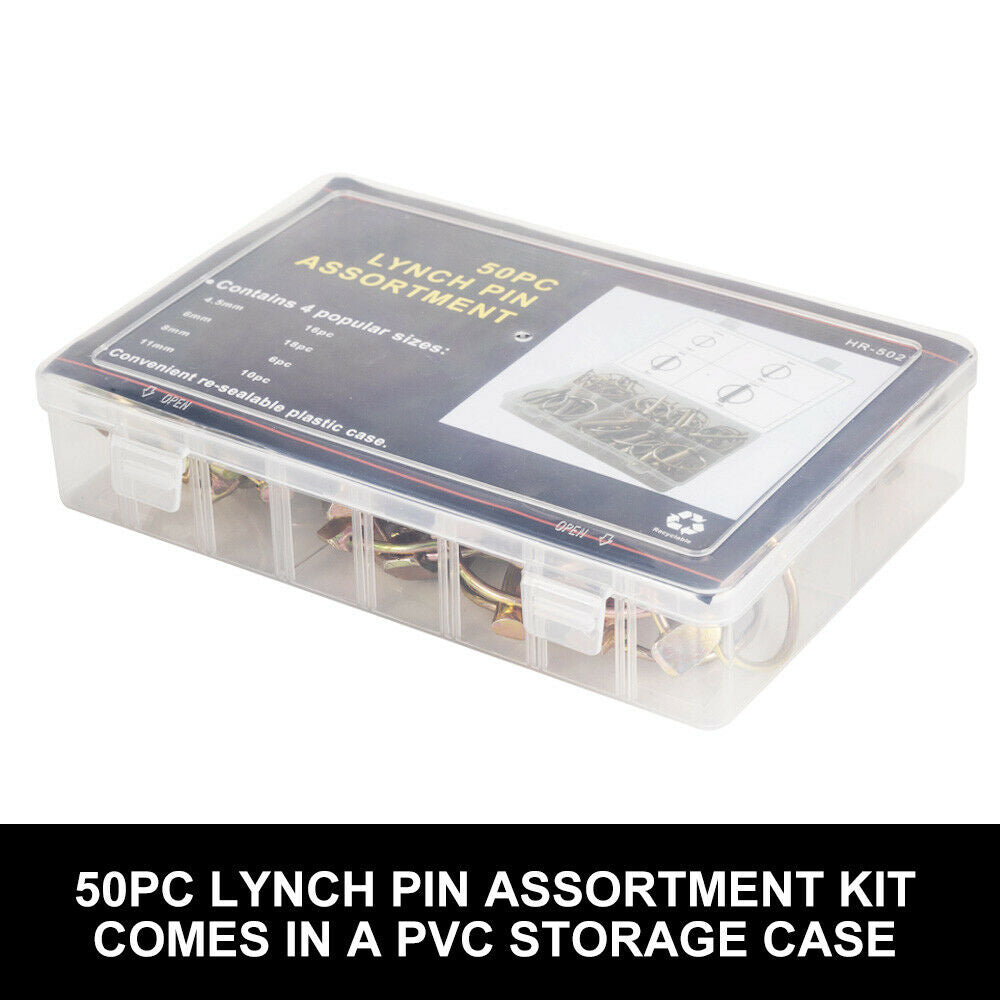 SAN HIMA Lynch Linch Locking Pin Kit 50pc Trailer Farm Auto Parts Machinery
