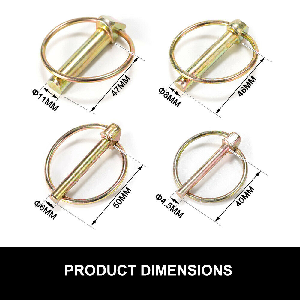 SAN HIMA Lynch Linch Locking Pin Kit 50pc Trailer Farm Auto Parts Machinery