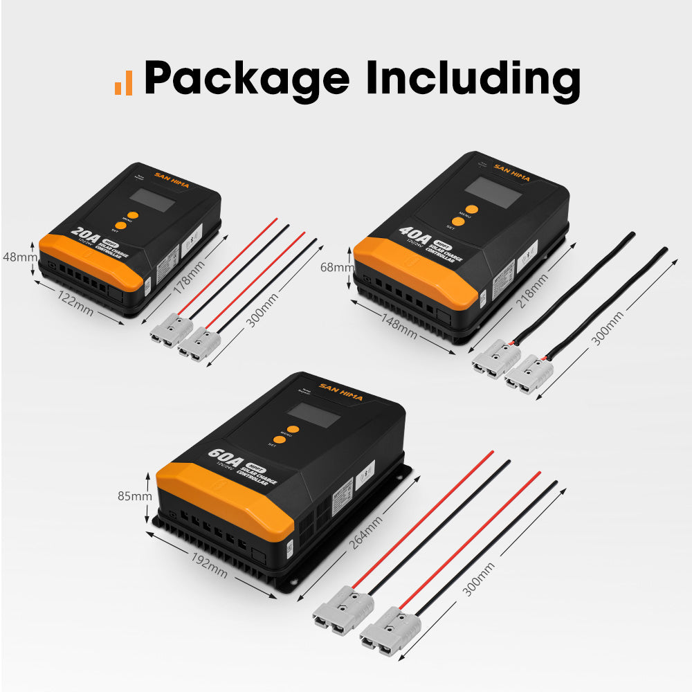 San Hima MPPT Solar Charge Controller 12V 24V Inbulit Bluetooth LCD Display