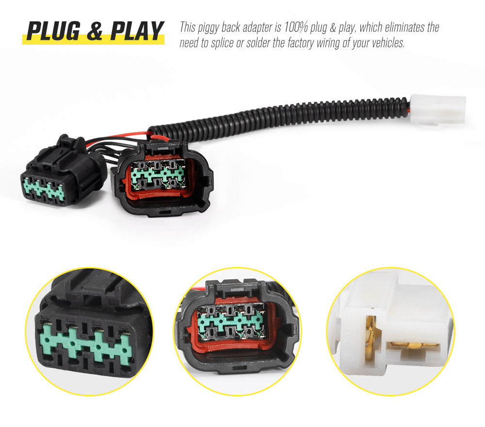 LIGHTFOX Wiring Harness Kit fit Nissan Navara NP300 Plug and Play