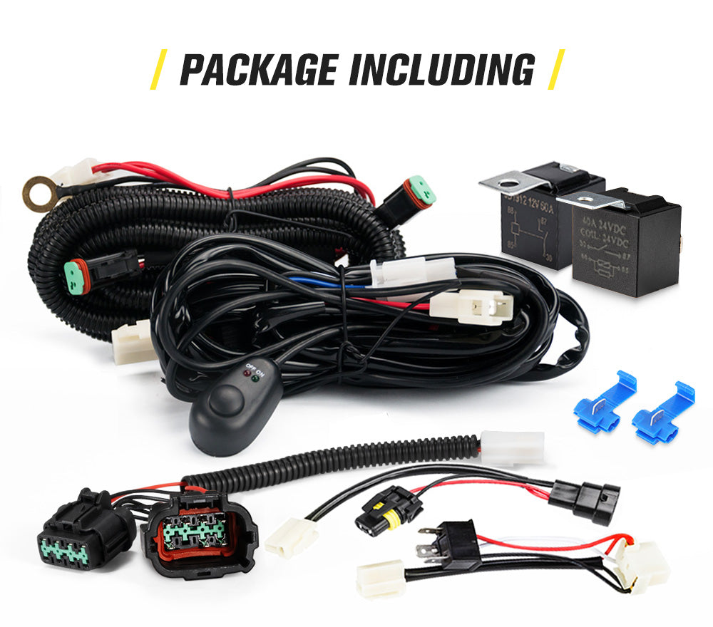 LIGHTFOX Wiring Harness Kit fit Nissan Navara NP300 Plug and Play