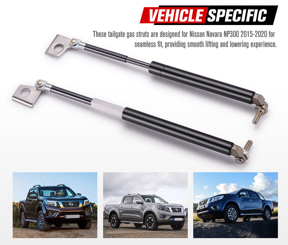 Easy Up & Slow Down Tailgate Strut Kit for Nissan Navara NP300 2015-2020
