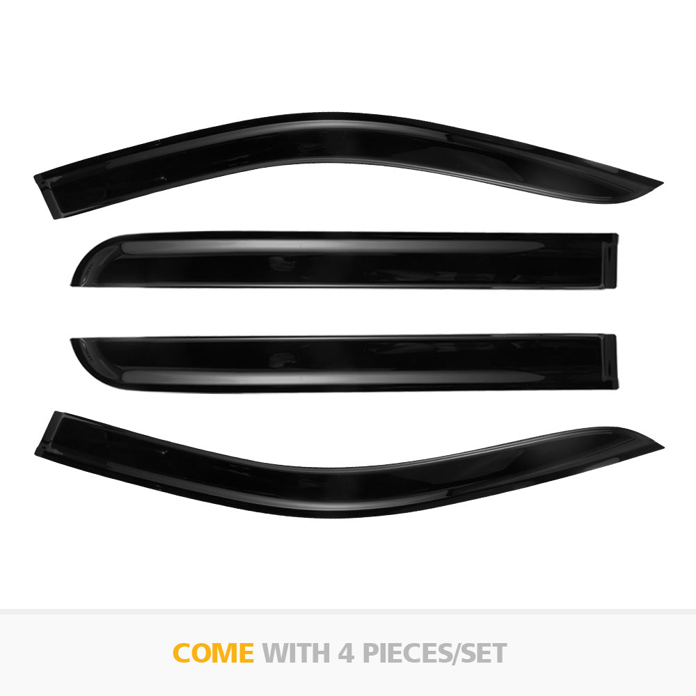 FIERYRED Weather Shield Window Visor For Nissan Navara NP300 D23 2015-2019