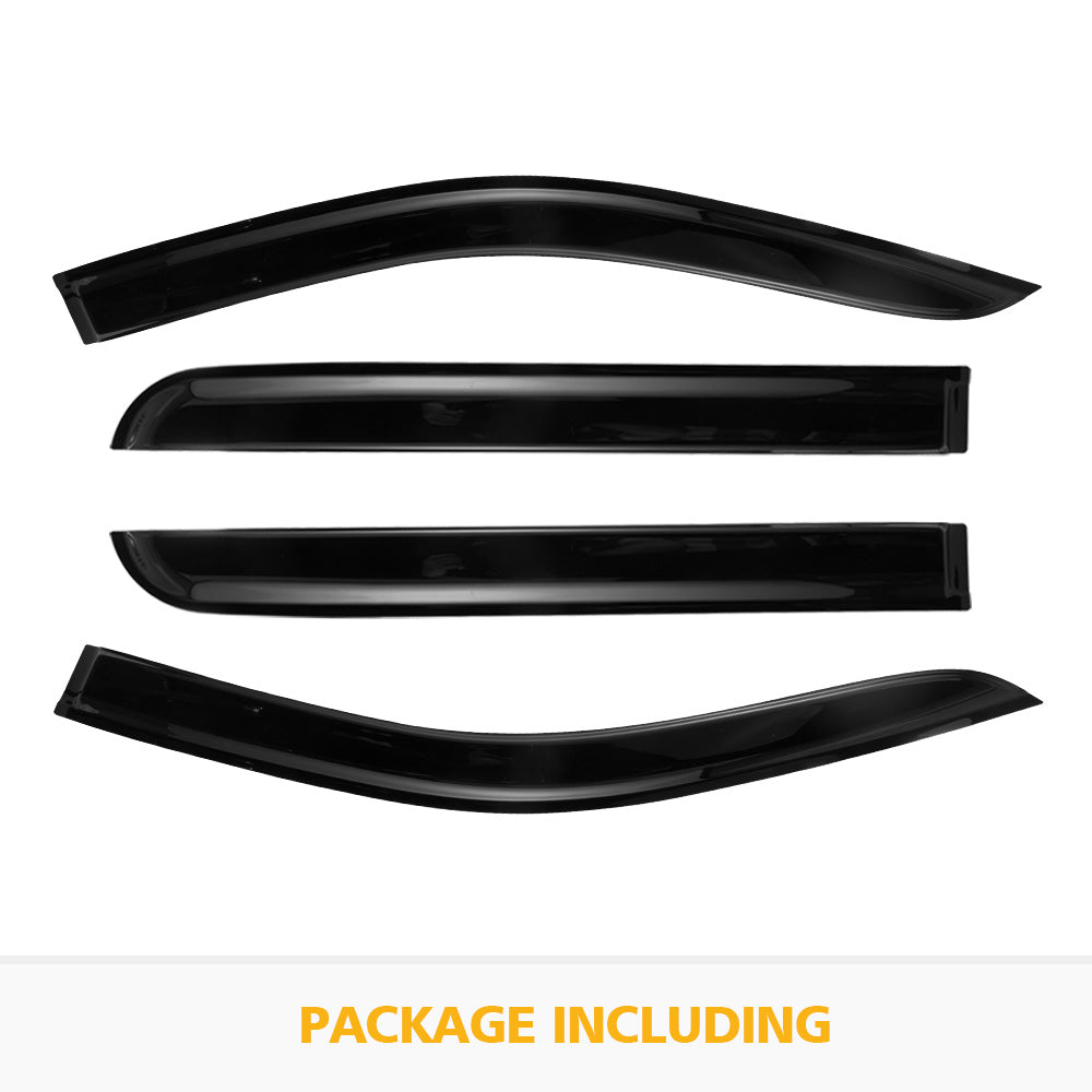 FIERYRED Weather Shield Window Visor For Nissan Navara NP300 D23 2015-2019