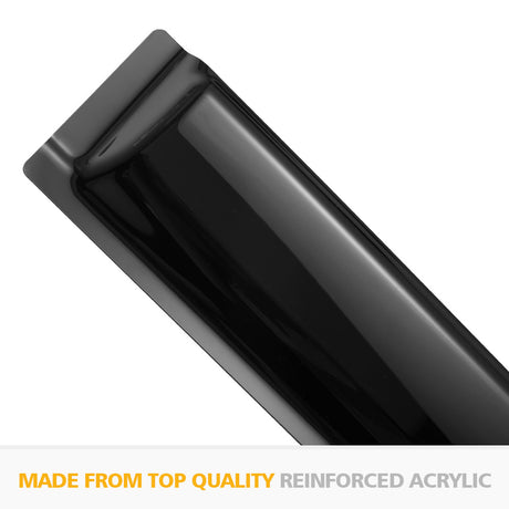 FIERYRED Weather Shield Window Visor For Nissan Navara NP300 D23 2015-2019