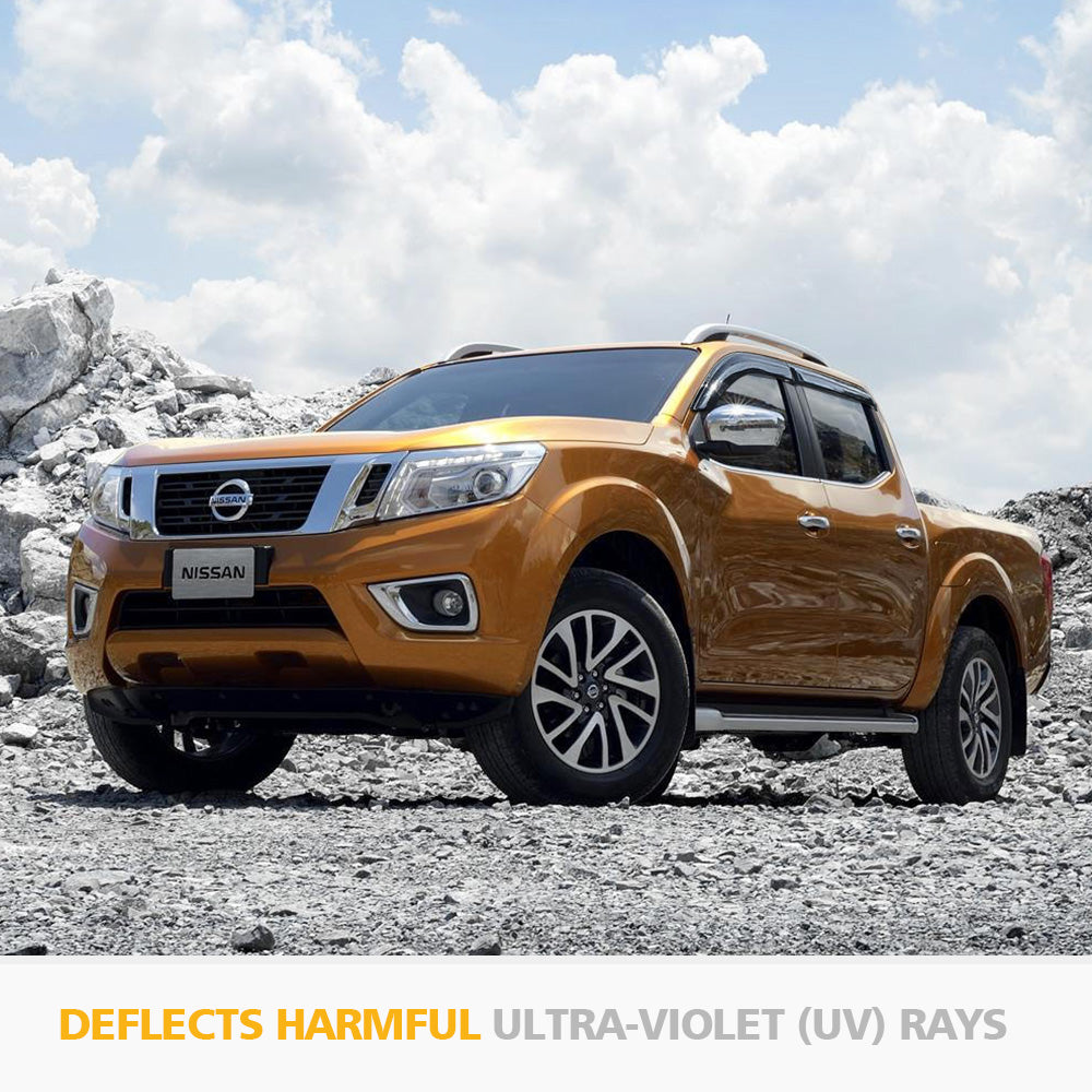 FIERYRED Weather Shield Window Visor For Nissan Navara NP300 D23 2015-2019