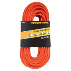 Extension Lead, 20m 10A Plug Extra Heavy Duty 15A Red Cable