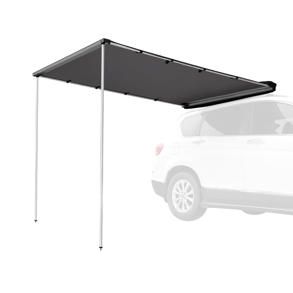 San Hima Car Side Awning 2x2.5m Pull-out Telescoping Poles Waterproof Car Shade