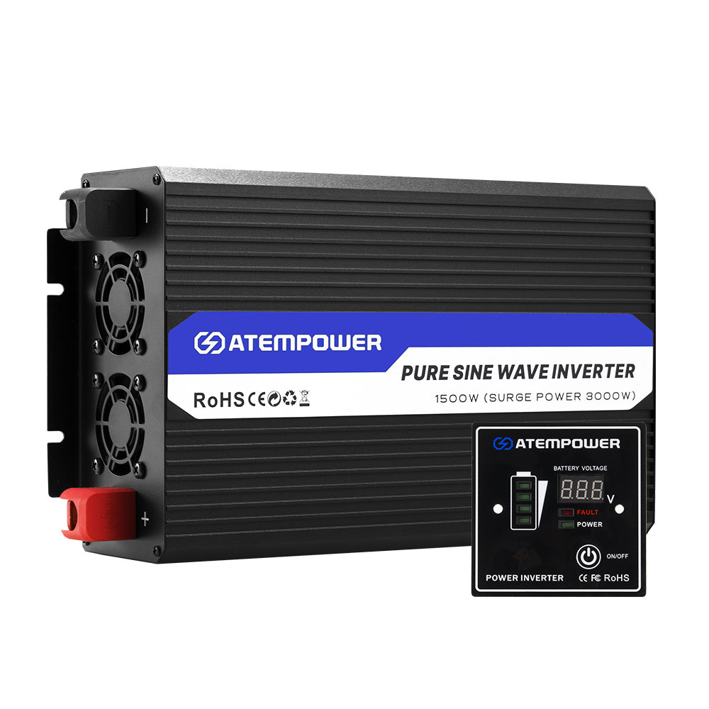 Atem Power Pure Sine Wave Power Inverter 1500W/3000W/6000W 12V to 240V 50HZ AC