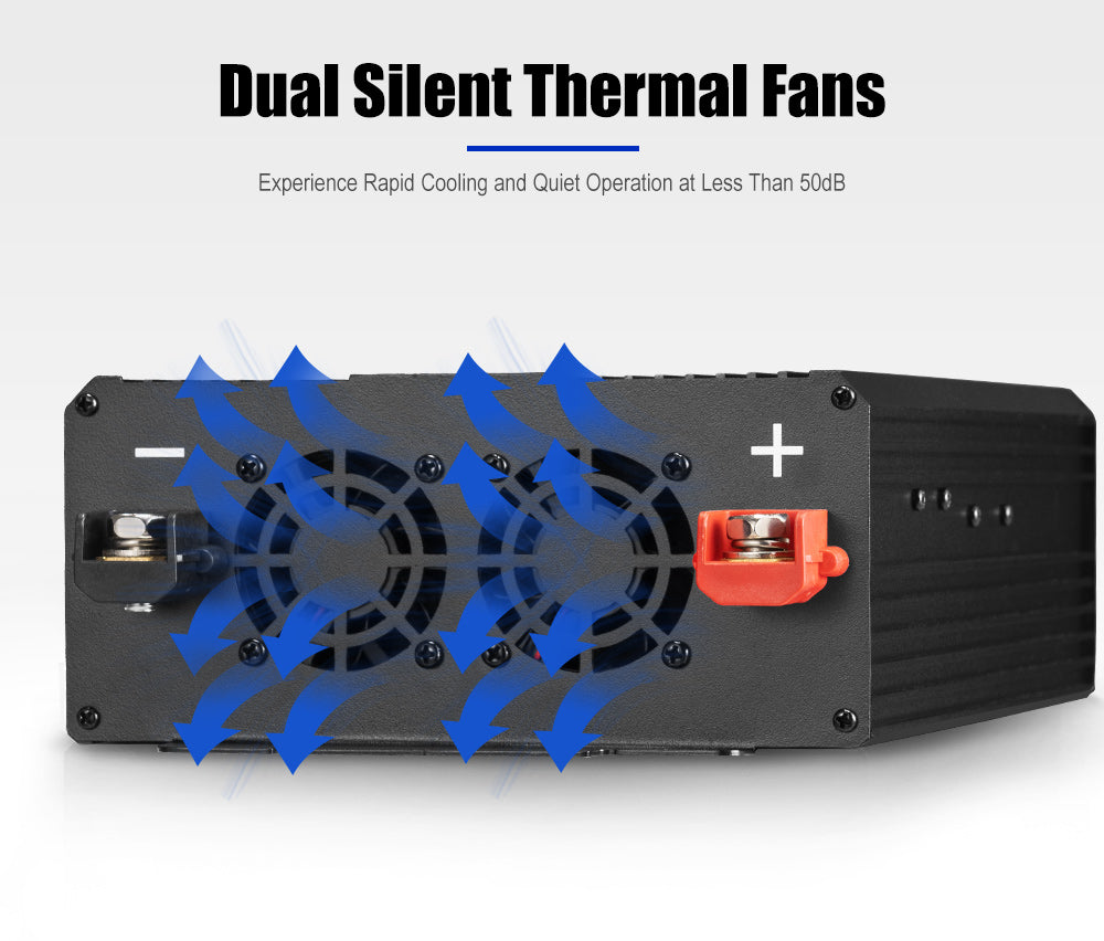 ATEM POWER Pure Sine Wave Power Inverter 1500W/3000W 12V to 240V Camping Car Boat