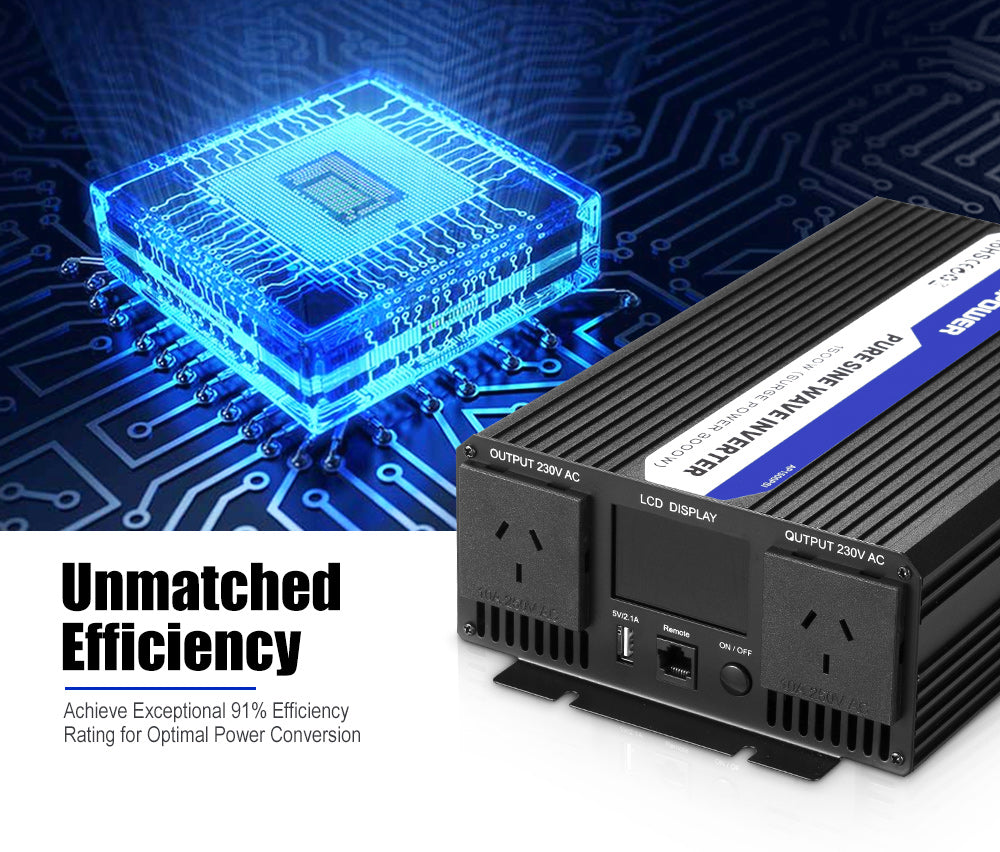 Atem Power Pure Sine Wave Power Inverter 1500W/3000W/6000W 12V to 240V 50HZ AC