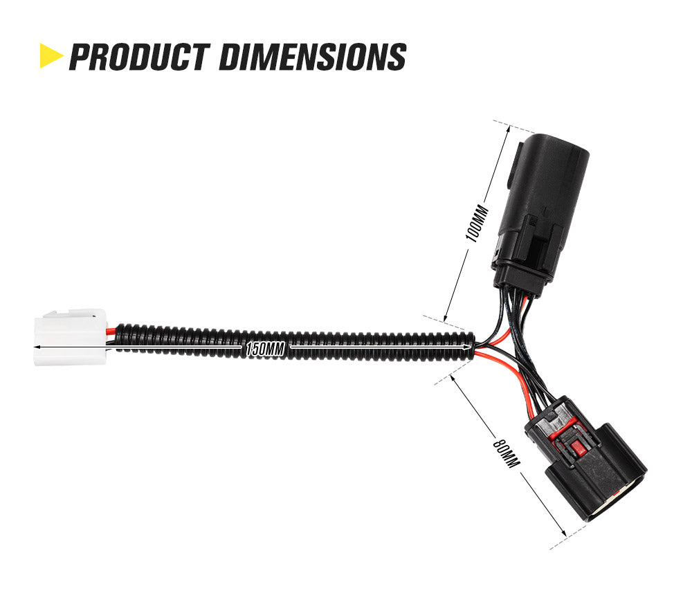 LIGHTFOX Wiring Harness Kit for Ford Ranger Raptor Everest Plug and Play