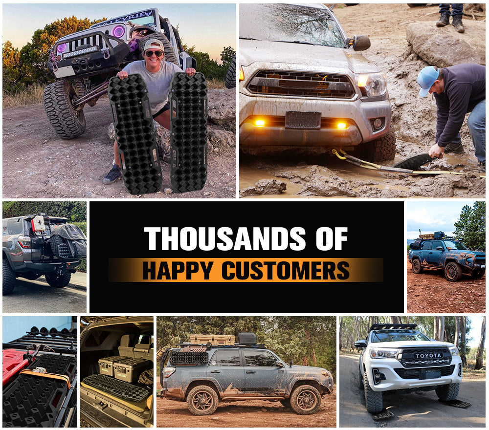 Bunker Indust 4WD Recovery Tracks /w Mounting Pins Jack Base Bag Snow Boards 4x4