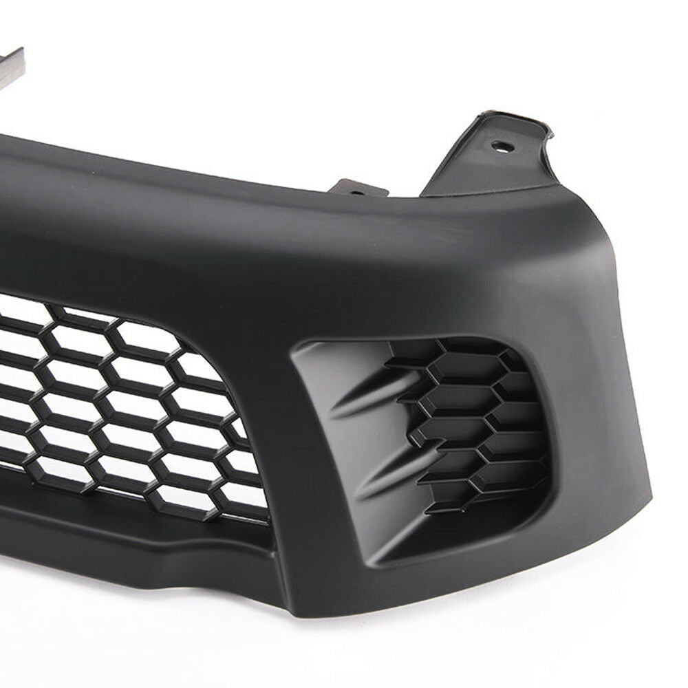 Front Grill Grille Matt Black Fit For Toyota Hilux Revo SR SR5 TRD 2015-2017 ABS