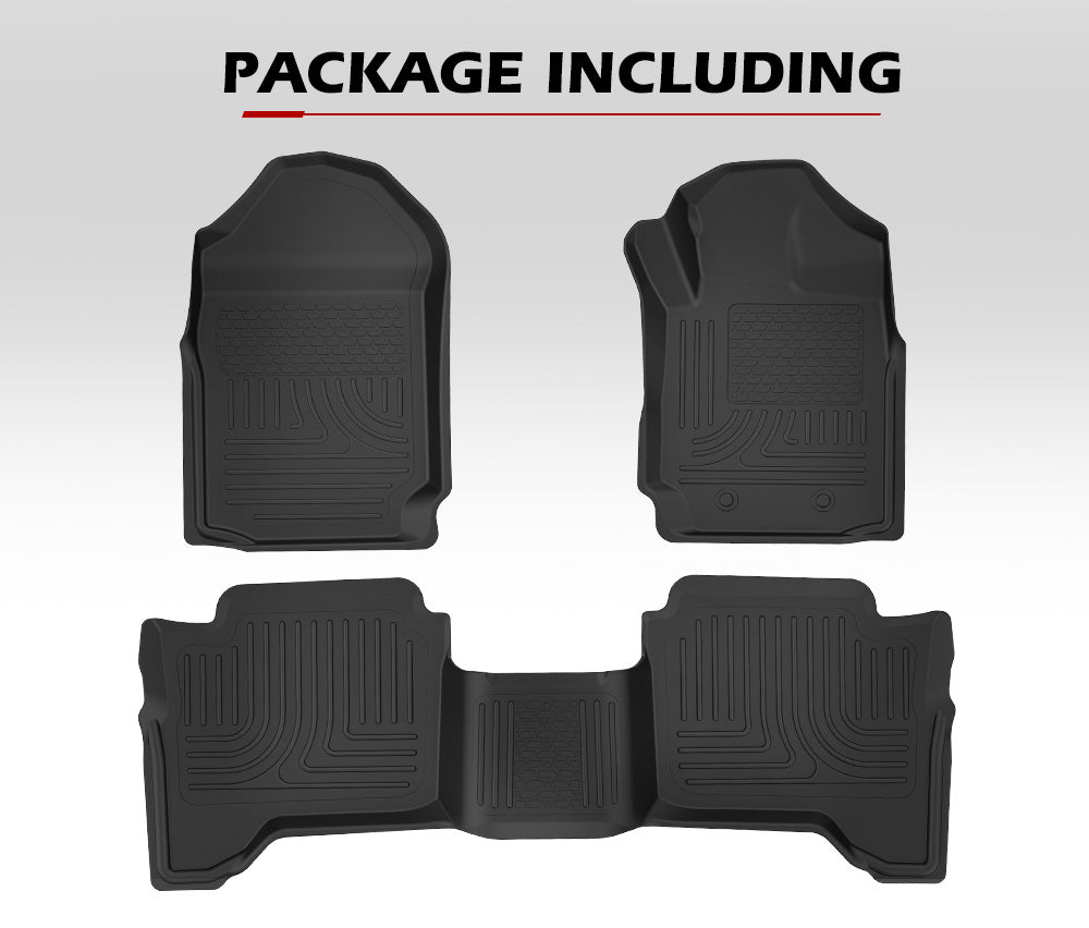 3D TPE Floor Mats for Ford Ranger Wildtrak Raptor PX PX2 PX3 2011-ON