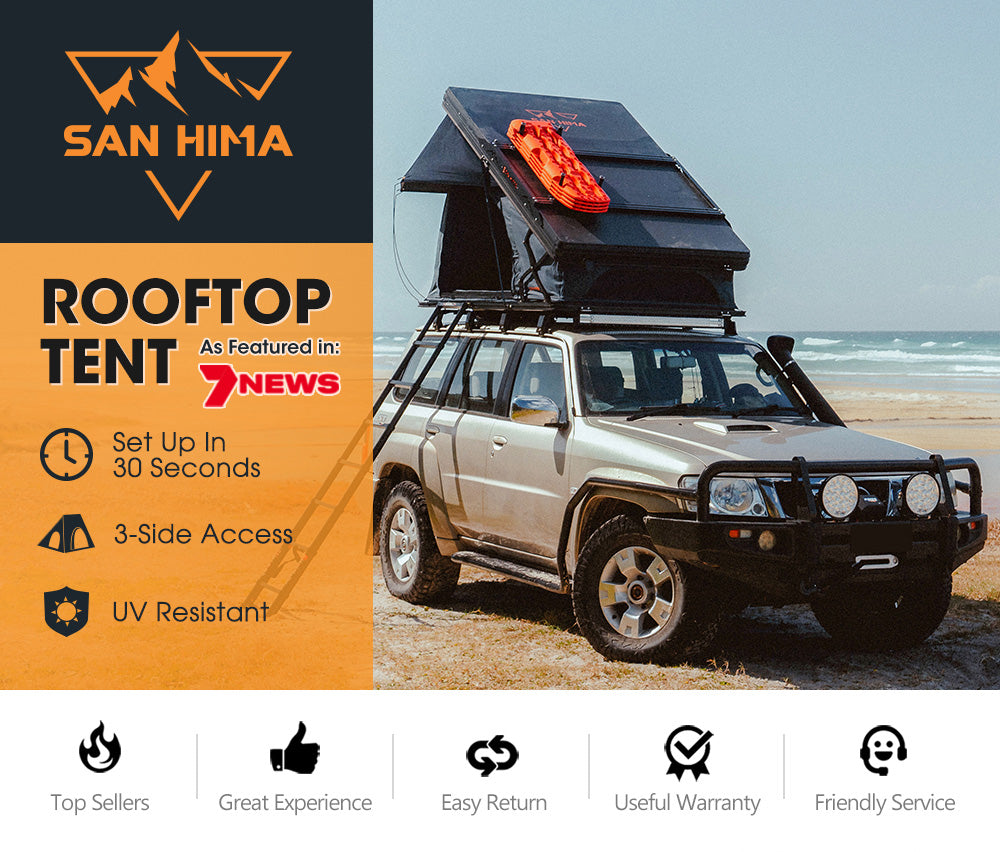 San Hima Kalbarri X Rooftop Tent Hardshell With Ladder Camping 4x4 4WD