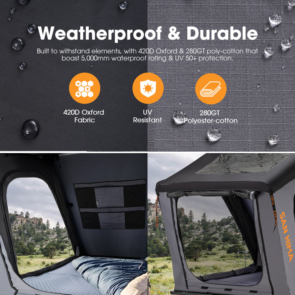 San Hima Kalbarri Gen 2 Roof Top Tent Hardshell With Ladder Camping 4x4 4WD