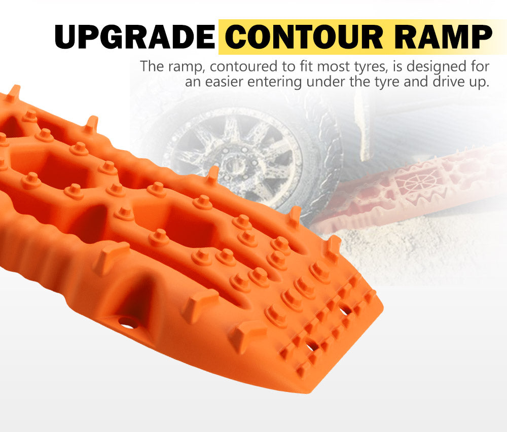 Recovery Tracks Sand Track 10T Vehicle Sand Snow Mud 4WD Orange