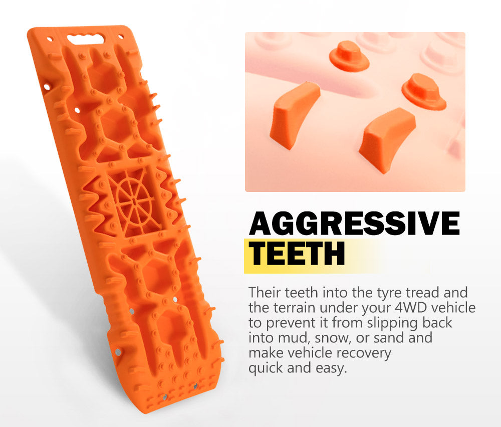 Recovery Tracks Sand Track 10T Vehicle Sand Snow Mud 4WD Orange