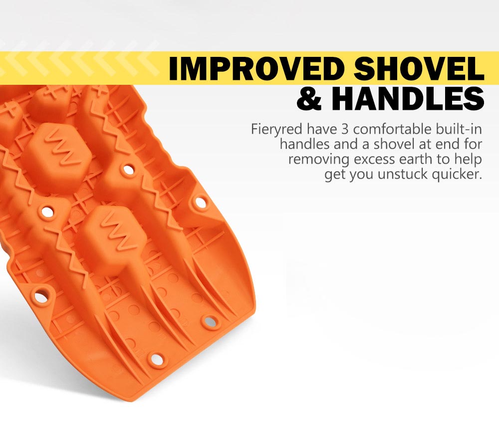 Recovery Tracks Sand Track Orange 10T Vehicle Sand Snow Mud 4WD Pair