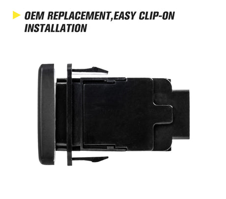 LIGHTFOX LED Light Bar Push Rocker Switch Suitable for TOYOTA Hilux Landcruiser OEM