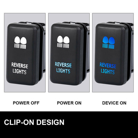 LIGHTFOX Reverse Light Push Rocker Switch for TOYOTA Hilux Landcruiser OEM