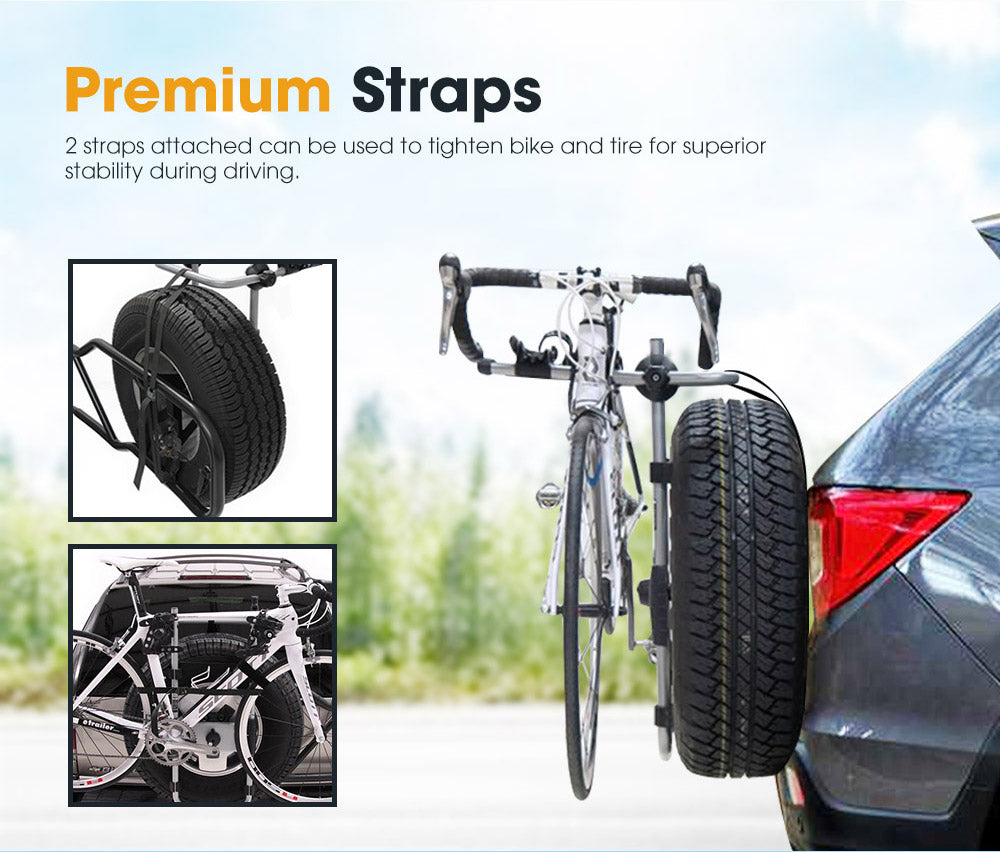 SAN HIMA 2 Bicycle Bike Carrier Spare Tire Rack Foldable