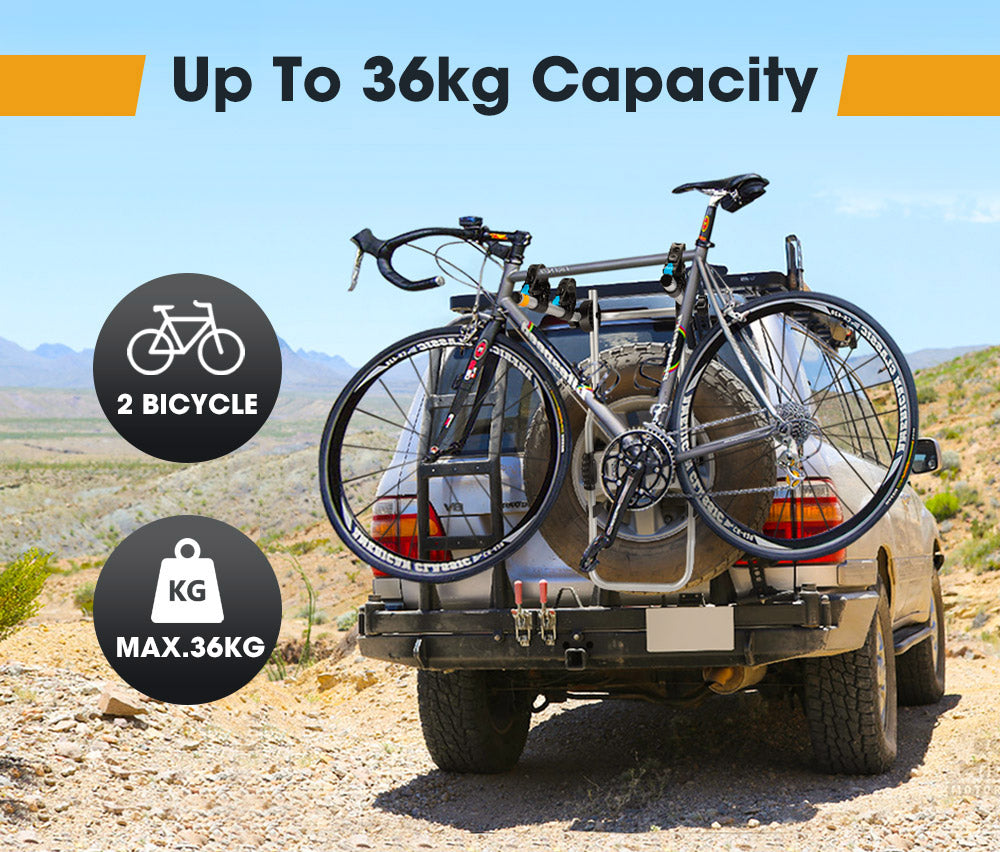 SAN HIMA 2 Bicycle Bike Carrier Spare Tire Rack Foldable