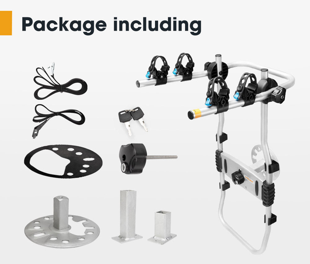 SAN HIMA 2 Bicycle Bike Carrier Spare Tire Rack Foldable