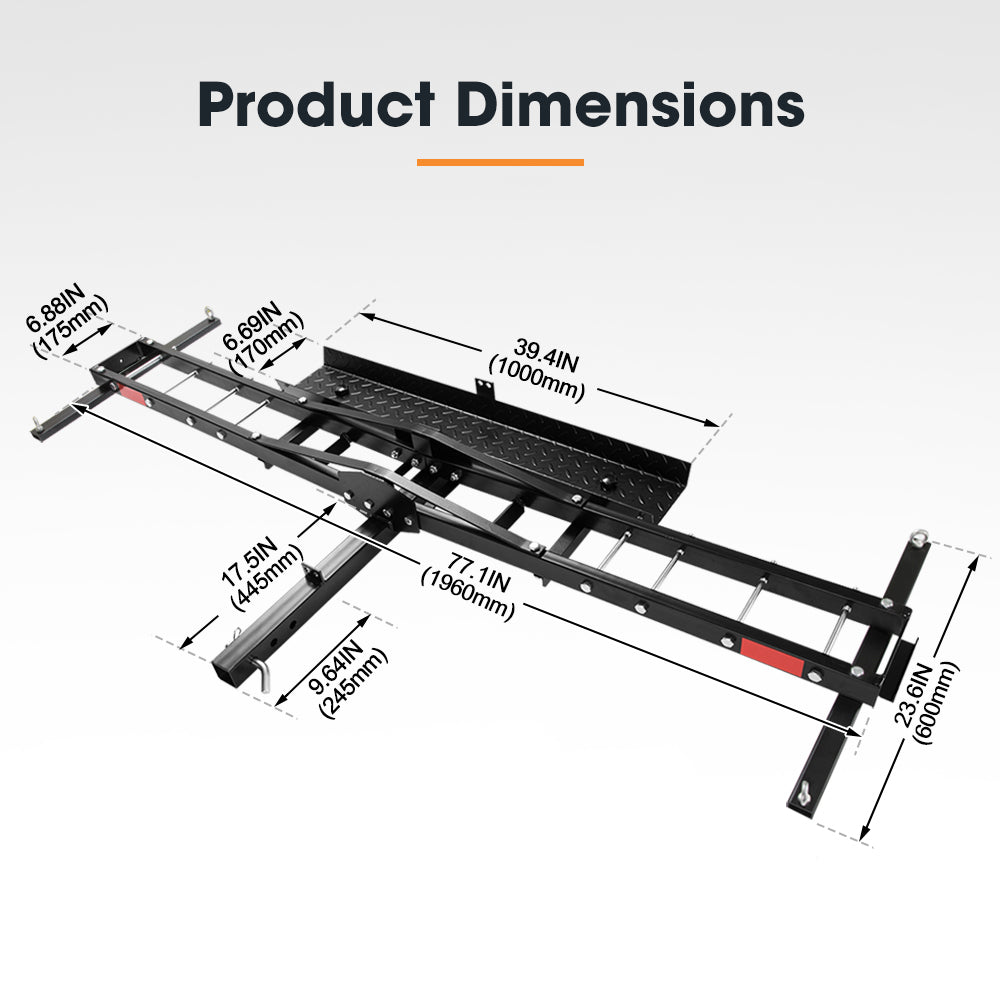 SAN HIMA 2 Arms Steel Motorcycle Motorbike Carrier