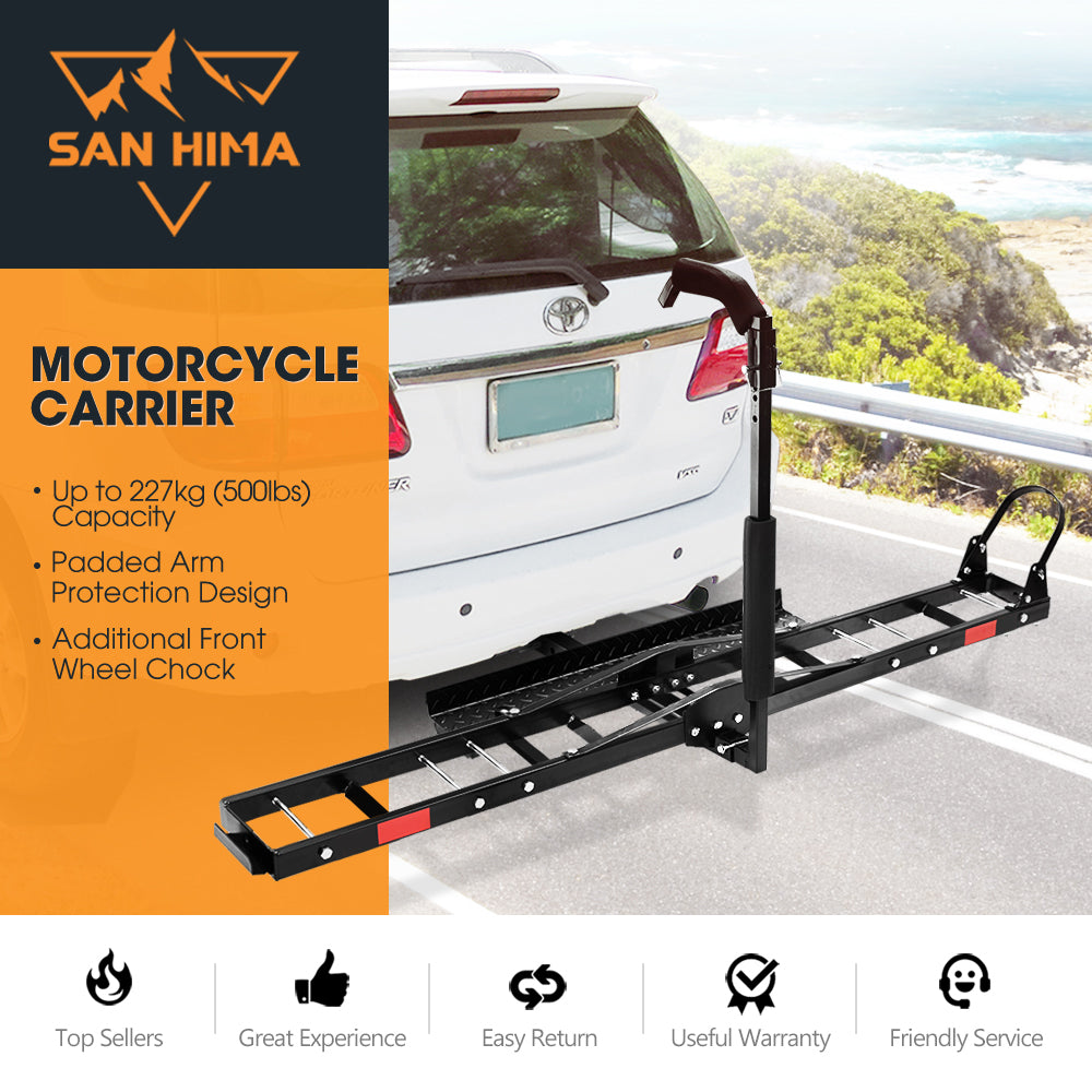 SAN HIMA Steel Motorcycle Motorbike Carrier 2" Towbar