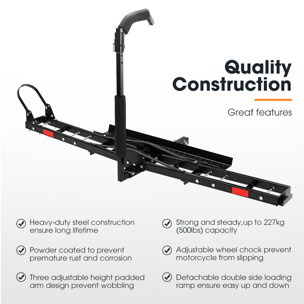 SAN HIMA Steel Motorcycle Motorbike Carrier 2" Towbar