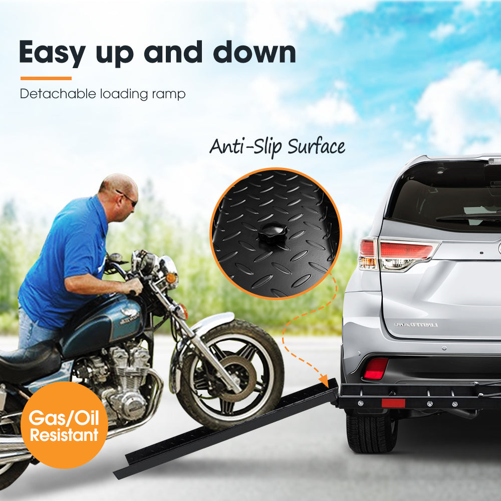 SAN HIMA Steel Motorcycle Motorbike Carrier 2" Towbar