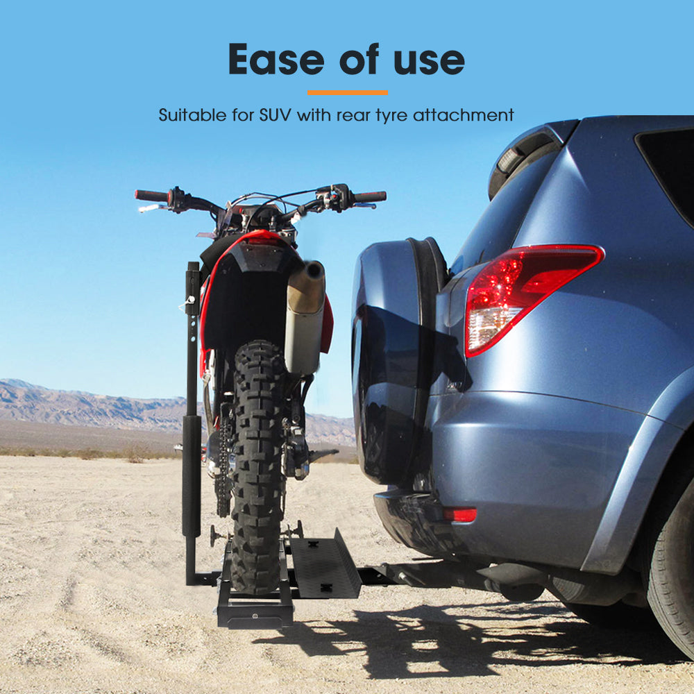 SAN HIMA Steel Motorcycle Motorbike Carrier 2" Towbar