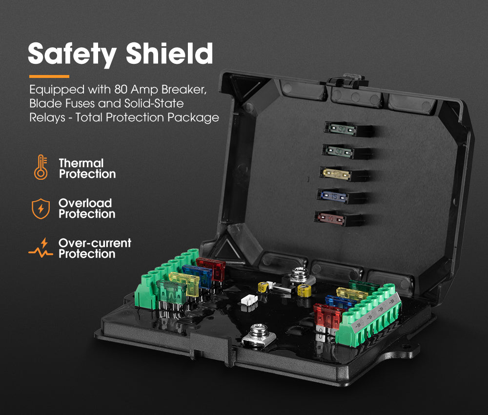San Hima 8 Gang Bluetooth Switch Panel 12V/24V ON-OFF LED Control For Car Boat