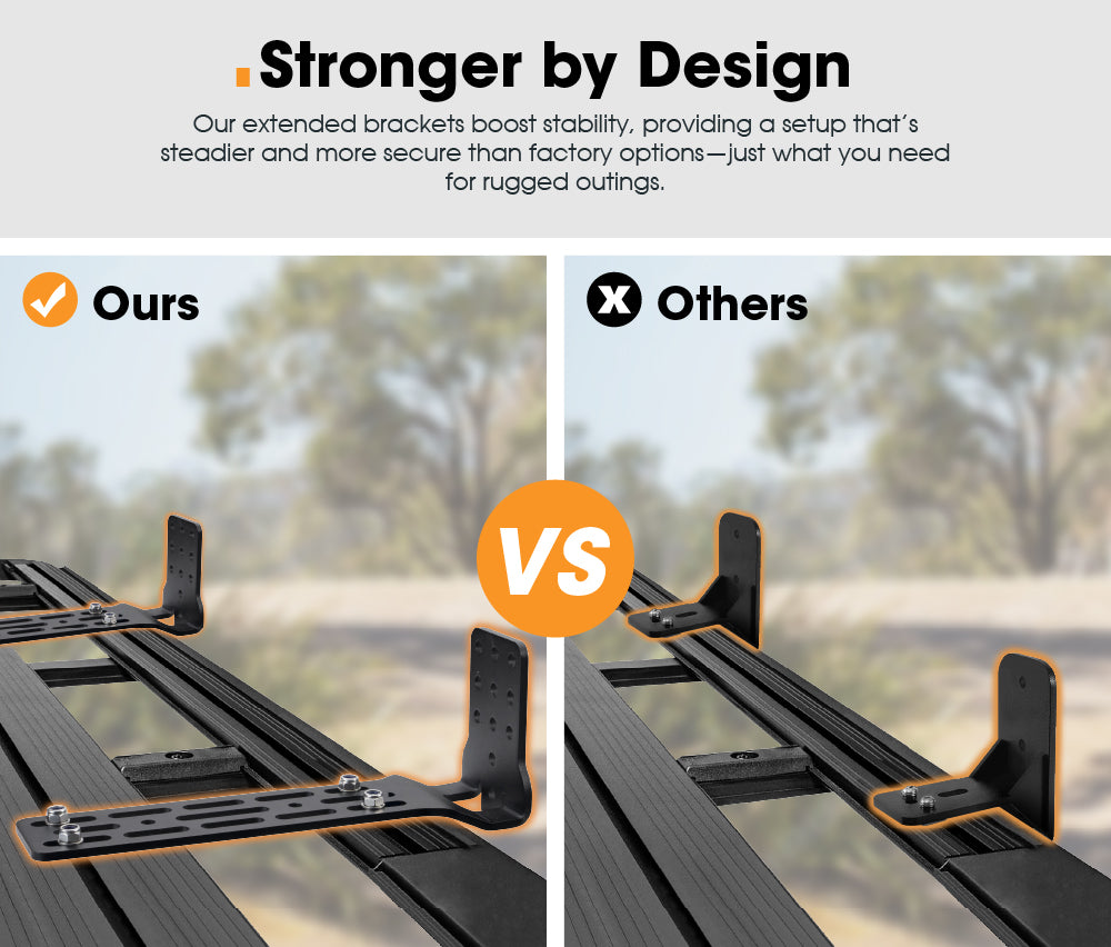 San Hima Long Awning "L" Bracket For 180 & 270 Awnings Powder Coated Steel