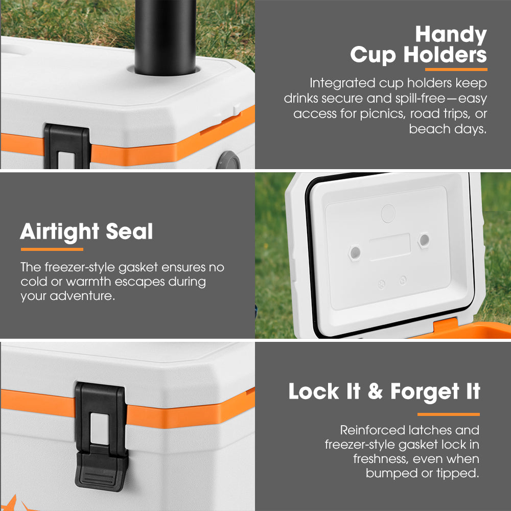 San Hima 24L Cooler Ice Box Portable For Camping BBQ Picnic Heat Retention