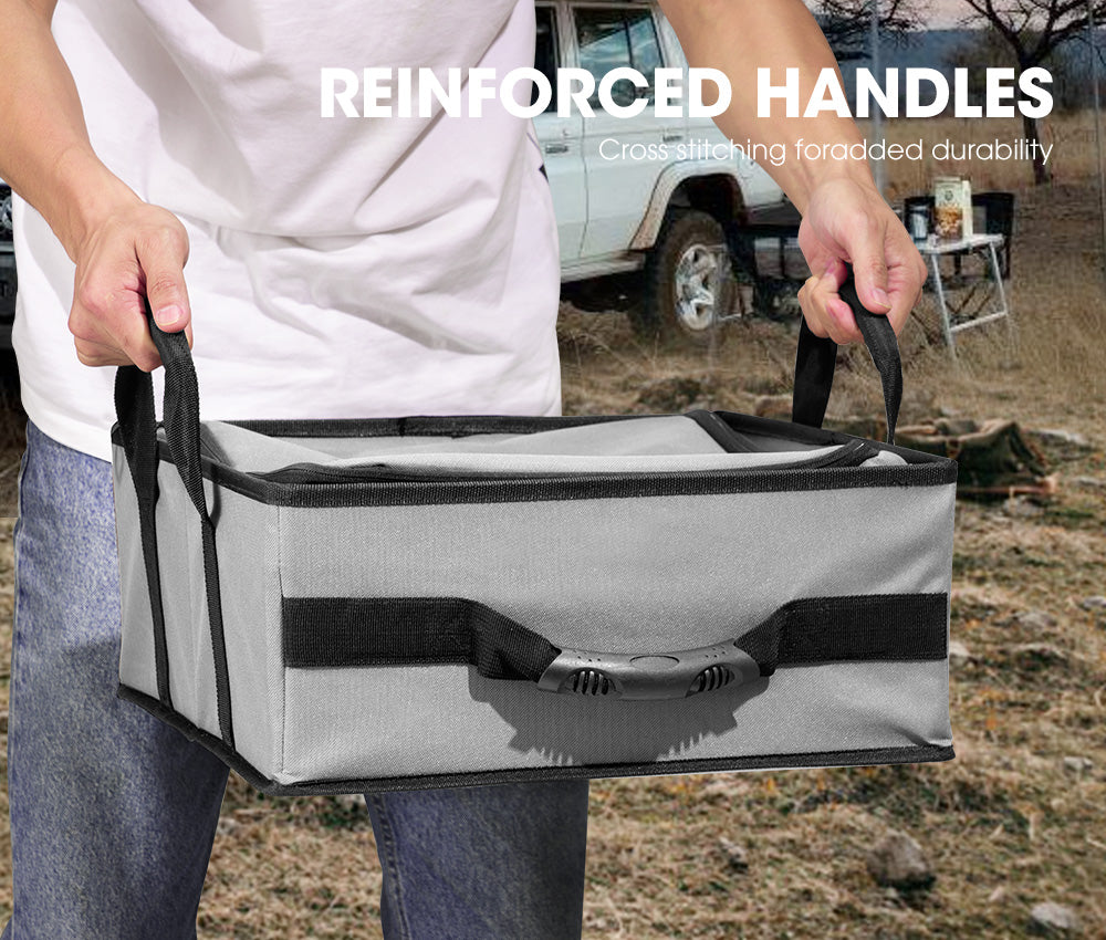 SAN HIMA 3x Tough Canvas Bag Camping Storage Bag Weather Resistant 4WD